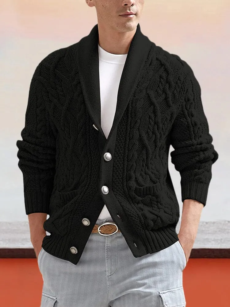 Slim Knitted Long-sleeved Cardigan Sweater