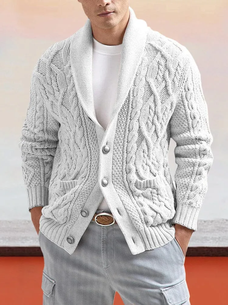 Slim Knitted Long-sleeved Cardigan Sweater