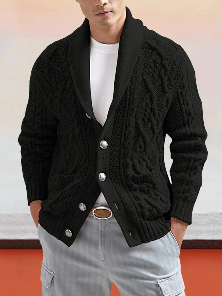 Slim Knitted Long-sleeved Cardigan Sweater