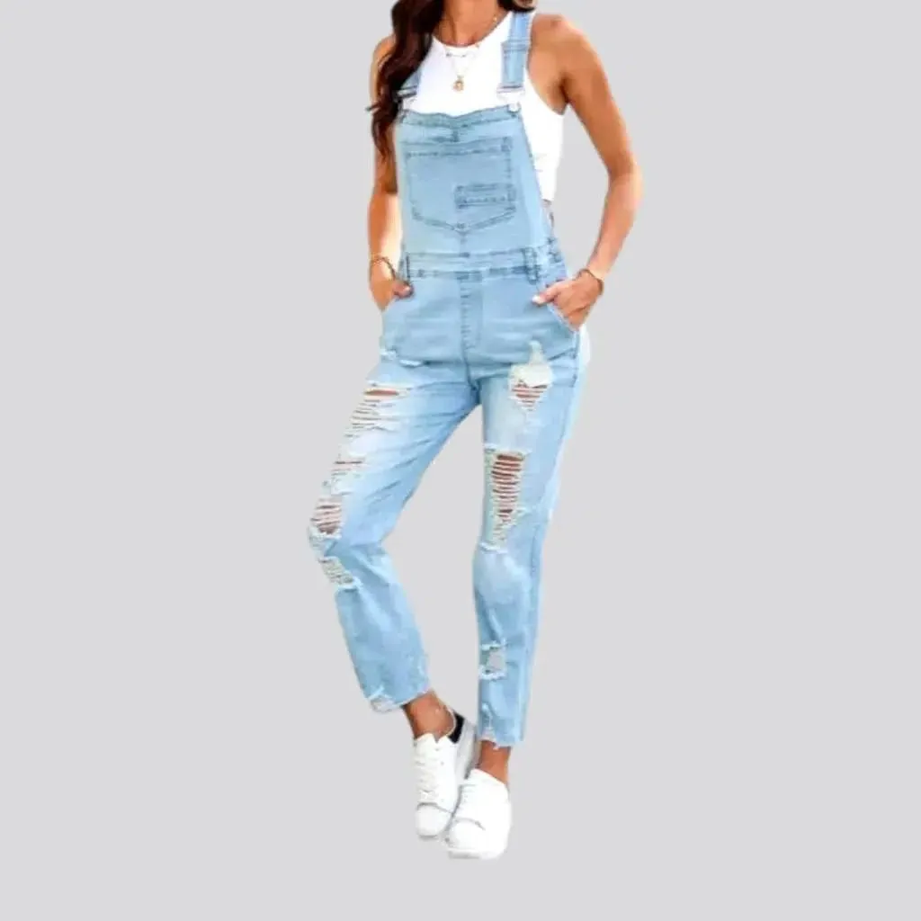 Slim women's jeans overall