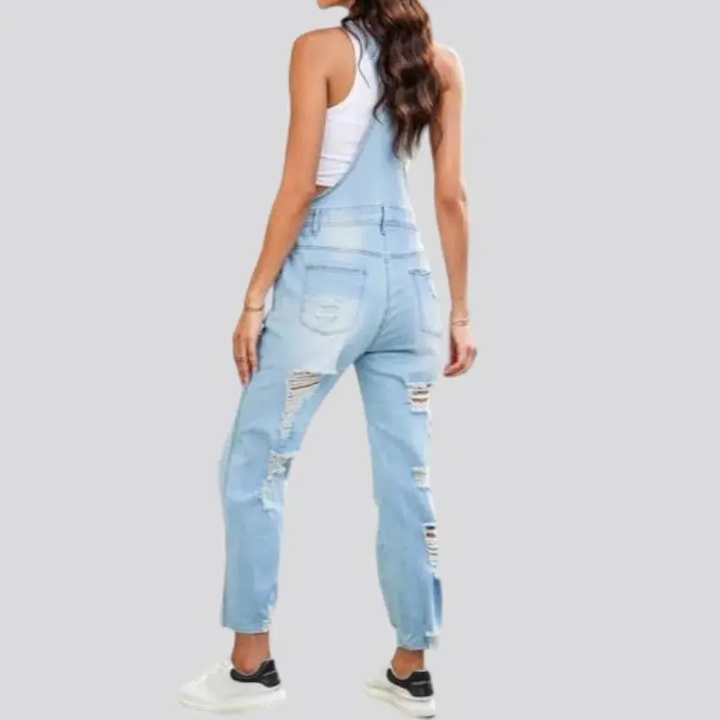 Slim women's jeans overall