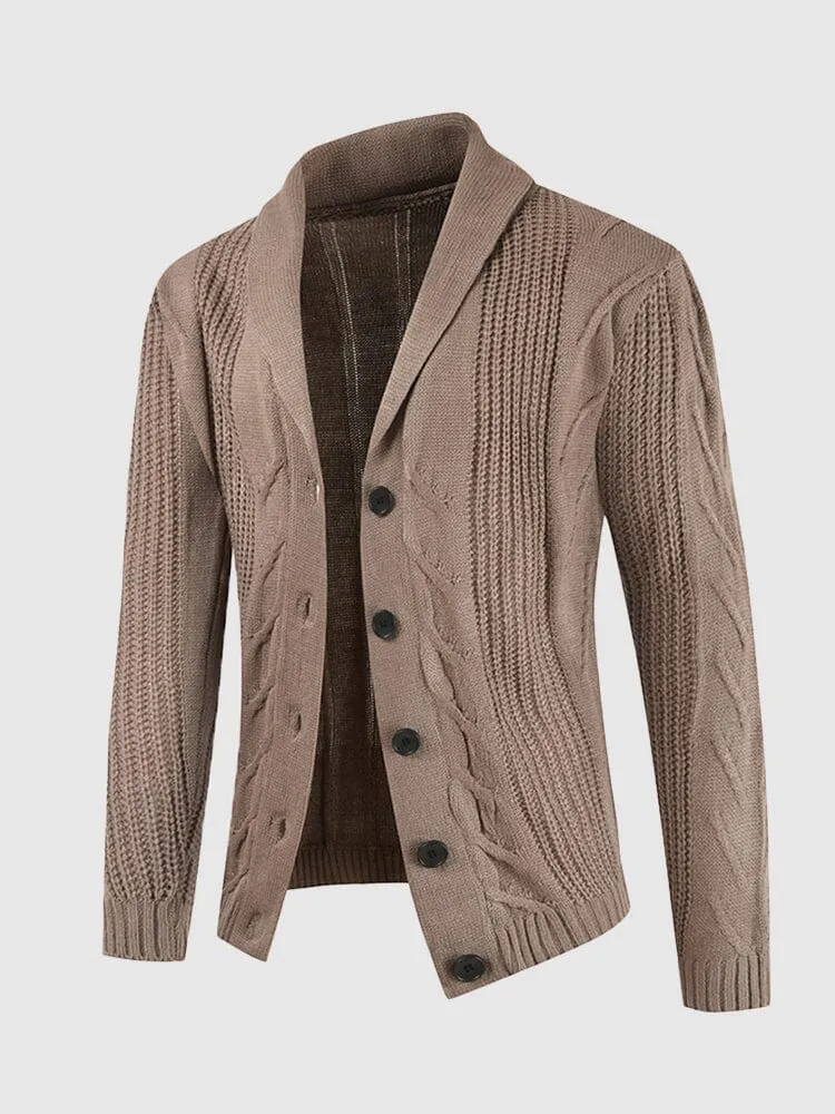 Solid Color Button Casual Sweater Cardigan