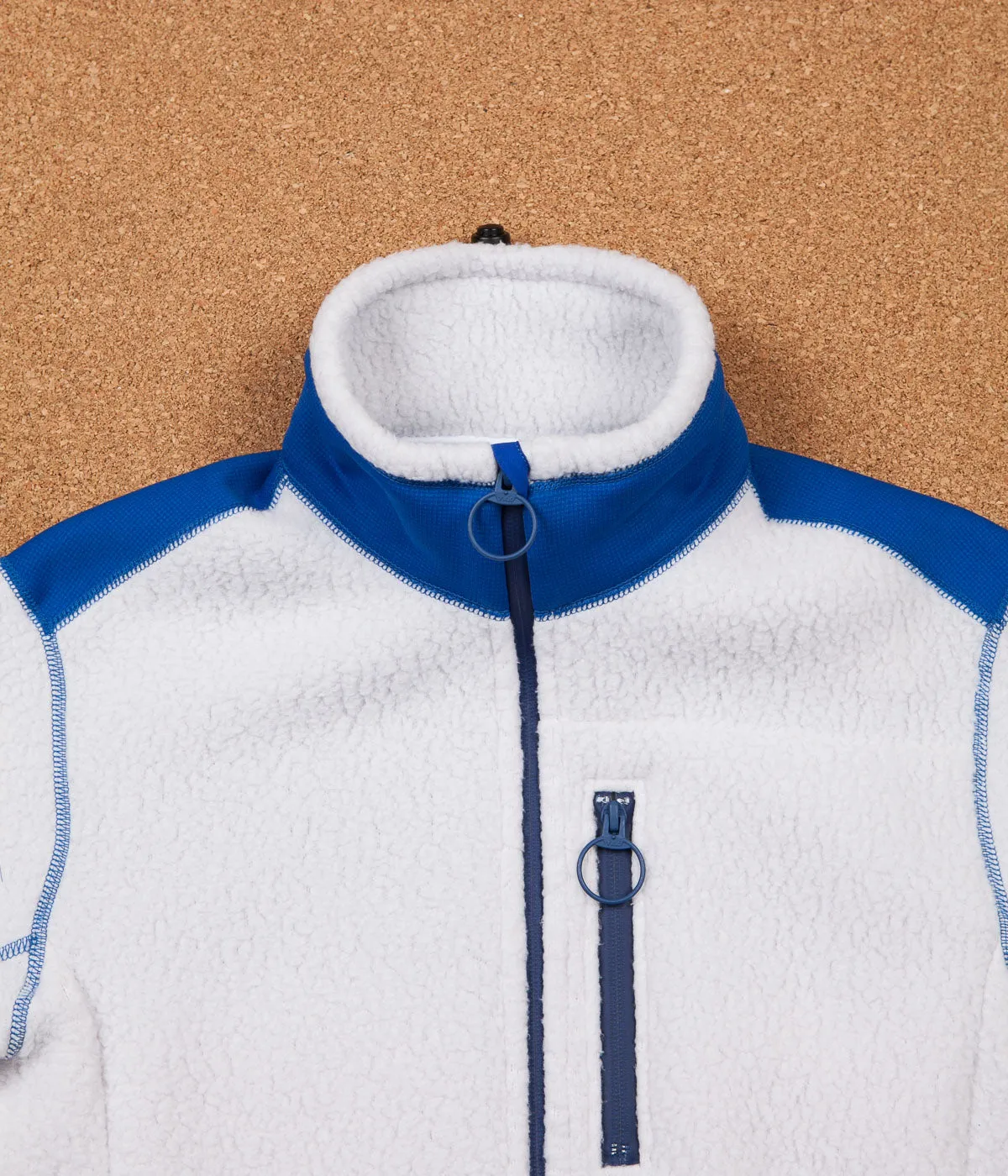 Soulland X 66°North Fleece Jacket - White / Sky Blue