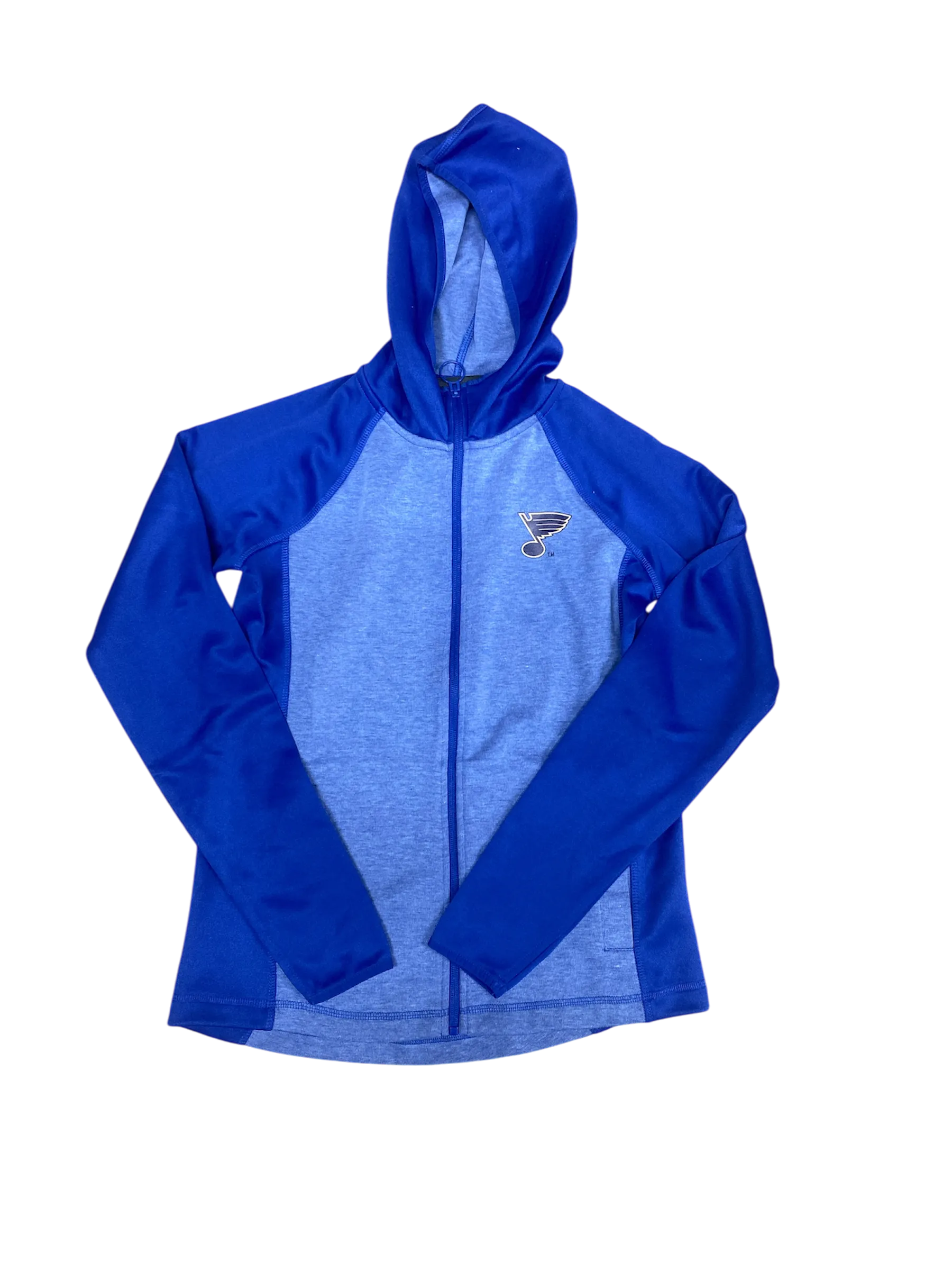 ST. LOUIS BLUES G-III LADIES FULL ZIP FAN FAVORITE HOODIE - ROYAL