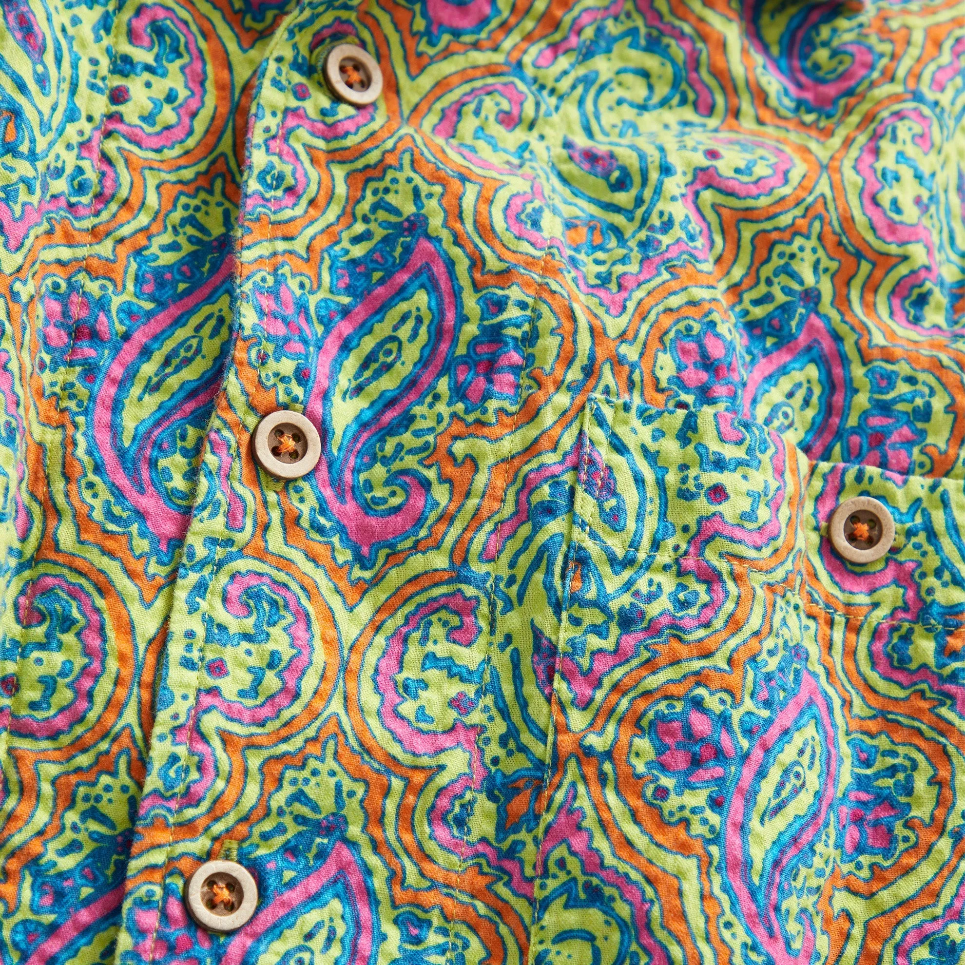 Strange Trip Paisley Short-Sleeve Shirt