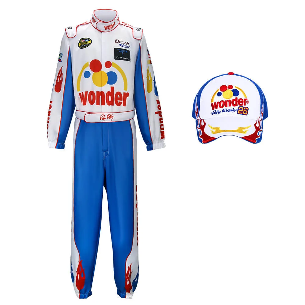 Talladega Nights The Ballad of Ricky Bobby Nascar Cosplay Costume Printed Style (Ready to Ship)