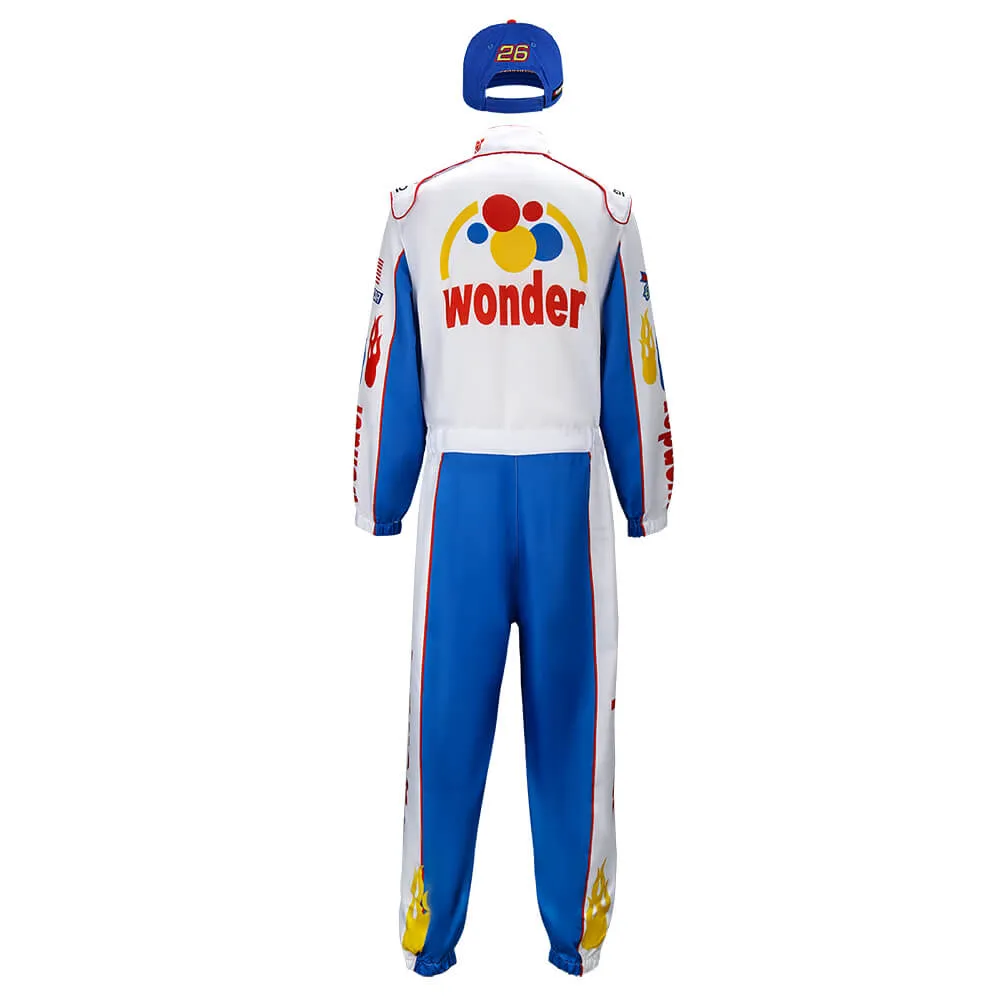 Talladega Nights The Ballad of Ricky Bobby Nascar Cosplay Costume Printed Style (Ready to Ship)