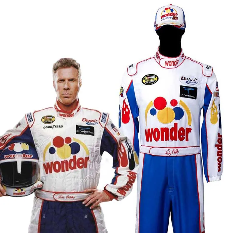 Talladega Nights The Ballad of Ricky Bobby Nascar Cosplay Costume(Ready to Ship)