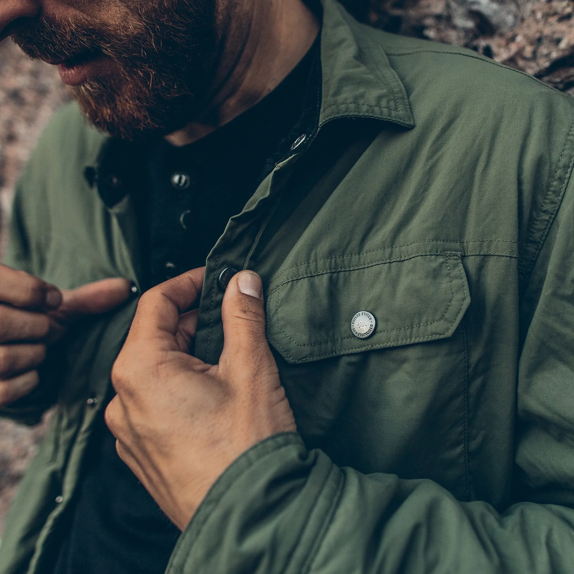 The Albion Jacket in Army