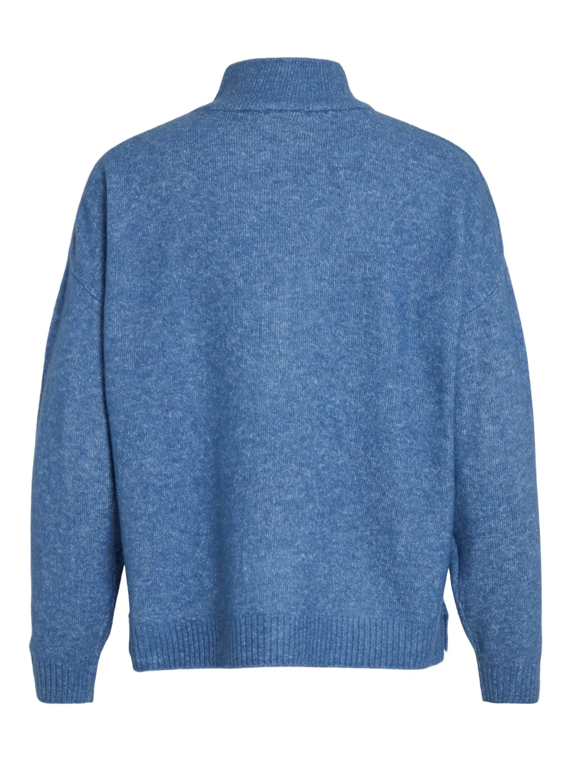 Thilda Zip Knit Jumper (Federal Blue Melange)