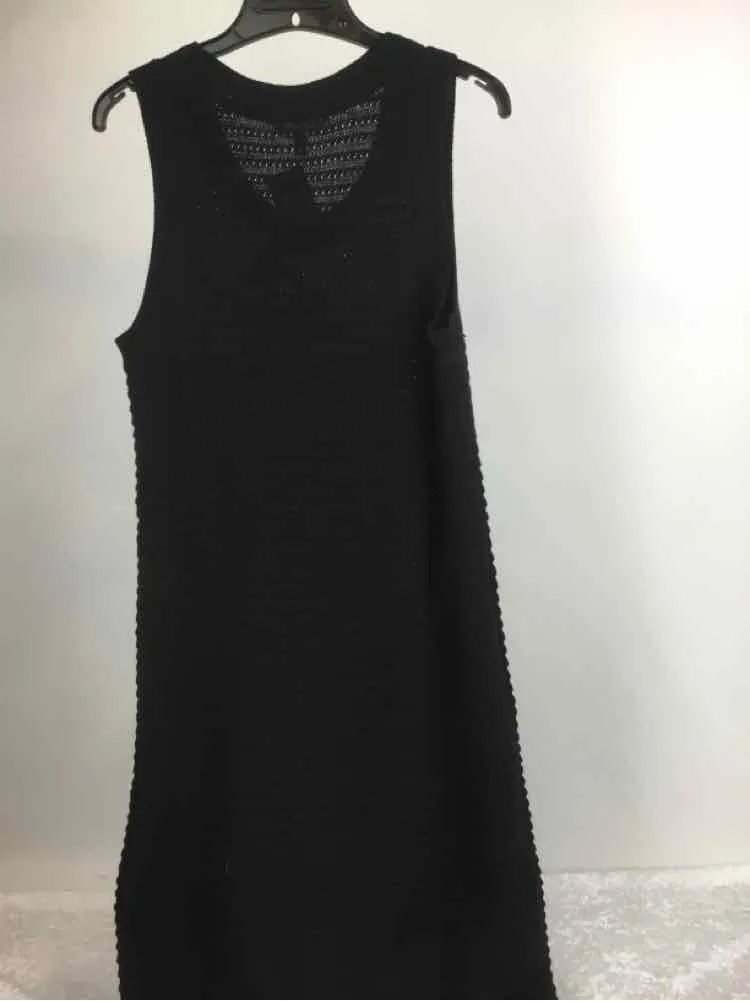 Time & Tru Size XL Black Knit Sleeveless Dress