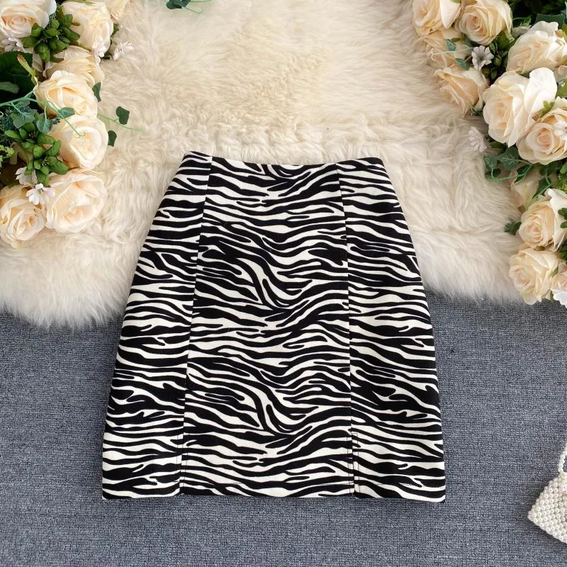 Tiny Temptations Zebra Print Mini Skirt