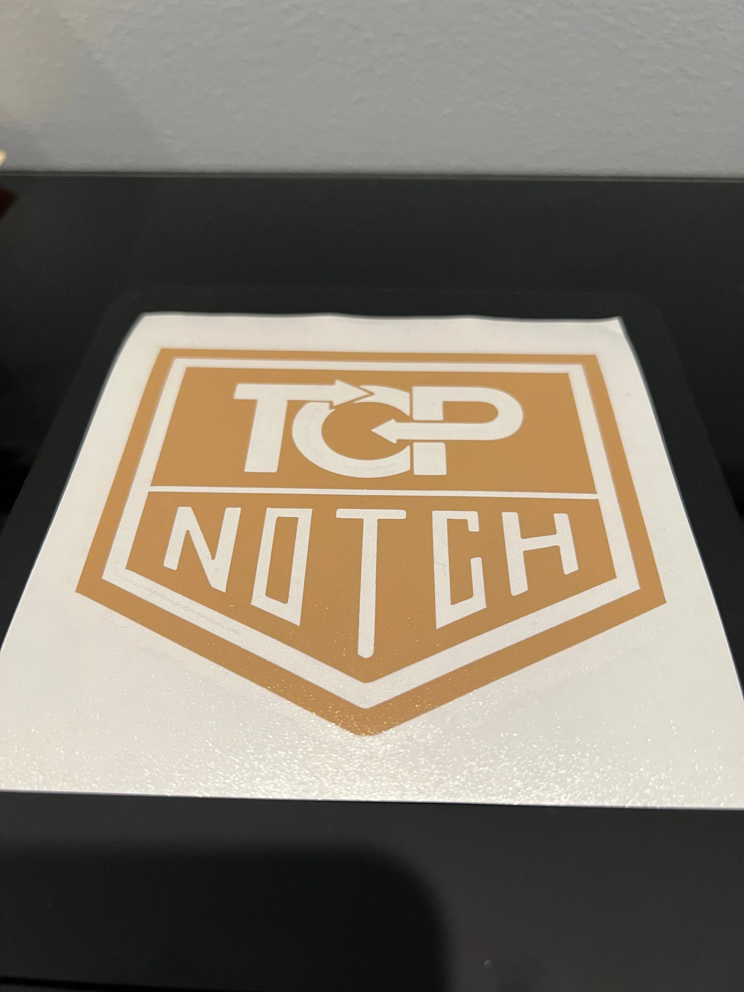 TOP NOTCH SHIELD LOGO STICKERS