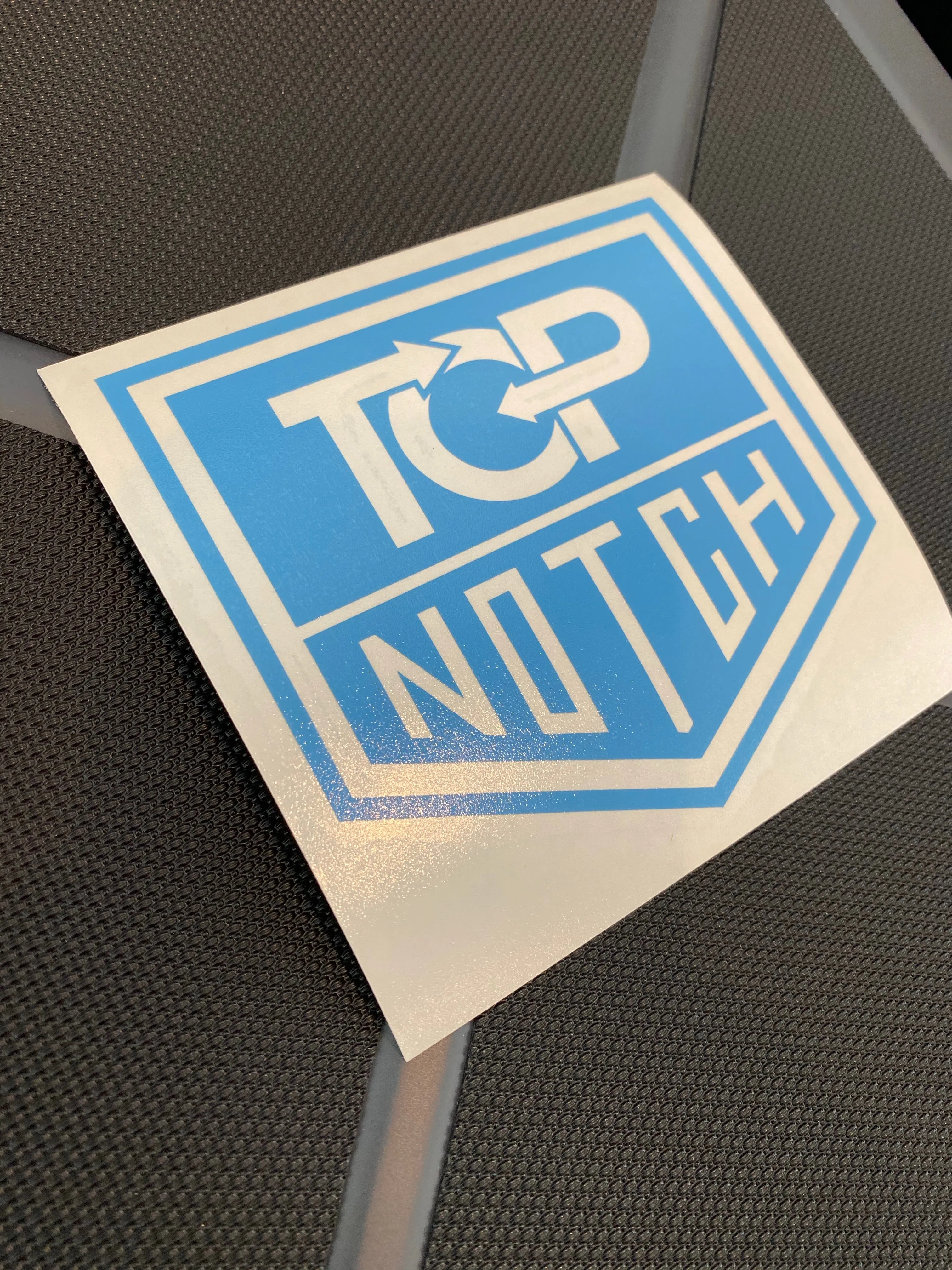 TOP NOTCH SHIELD LOGO STICKERS