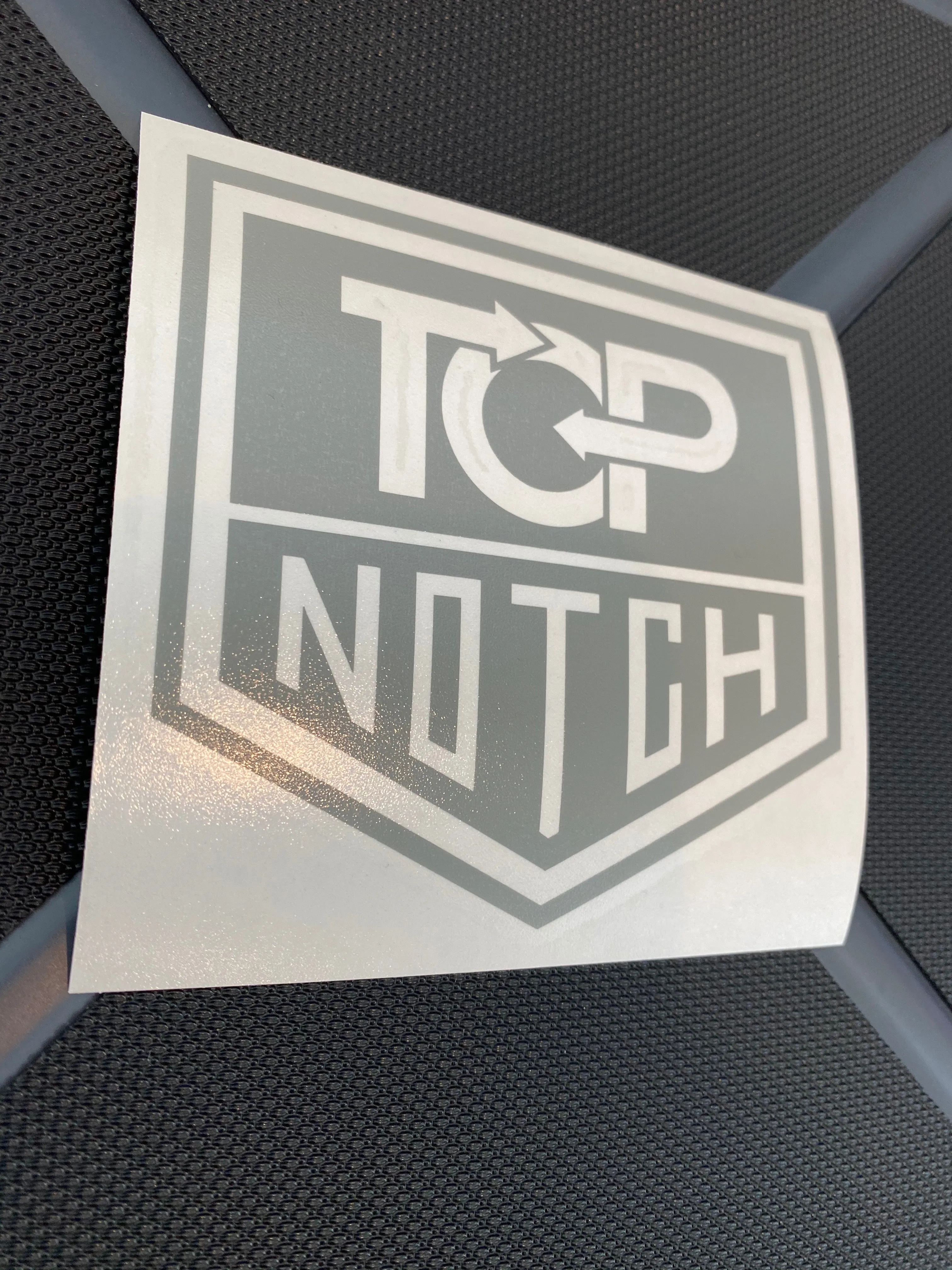 TOP NOTCH SHIELD LOGO STICKERS