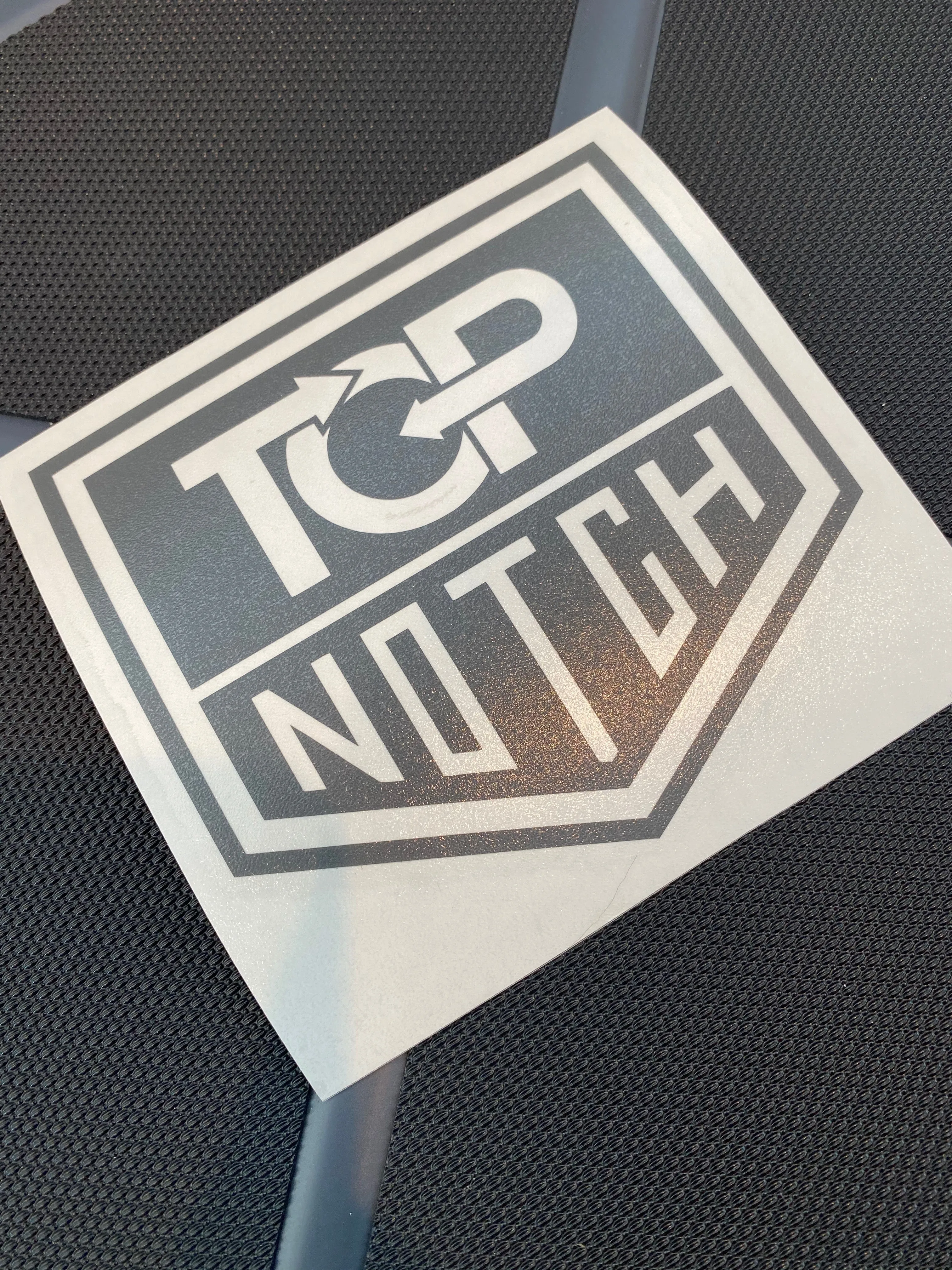 TOP NOTCH SHIELD LOGO STICKERS