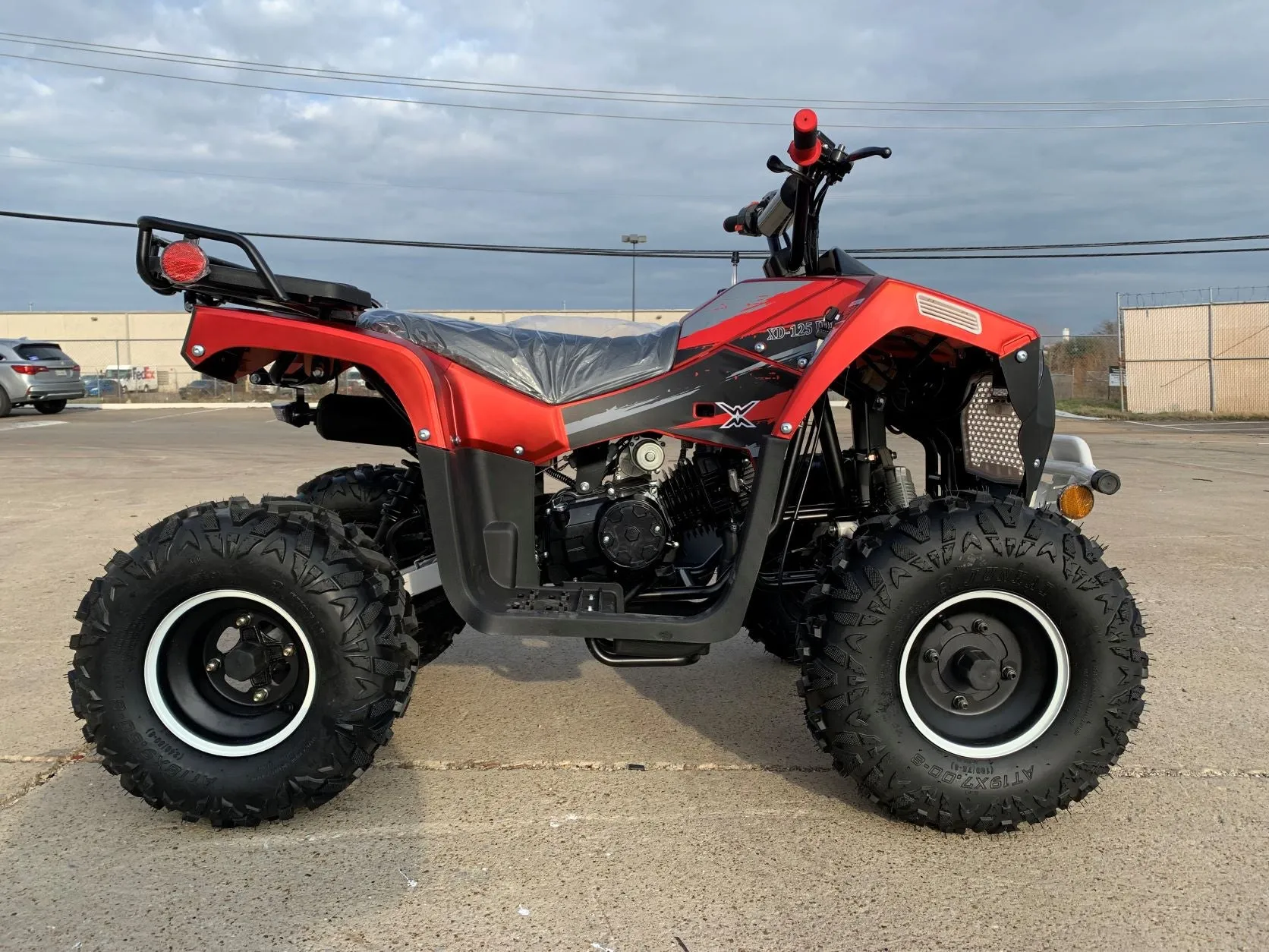 Trailmaster ATV XD 125UF, Utility style Mid Size Youth ATV, with electric start, Automatic with Revese