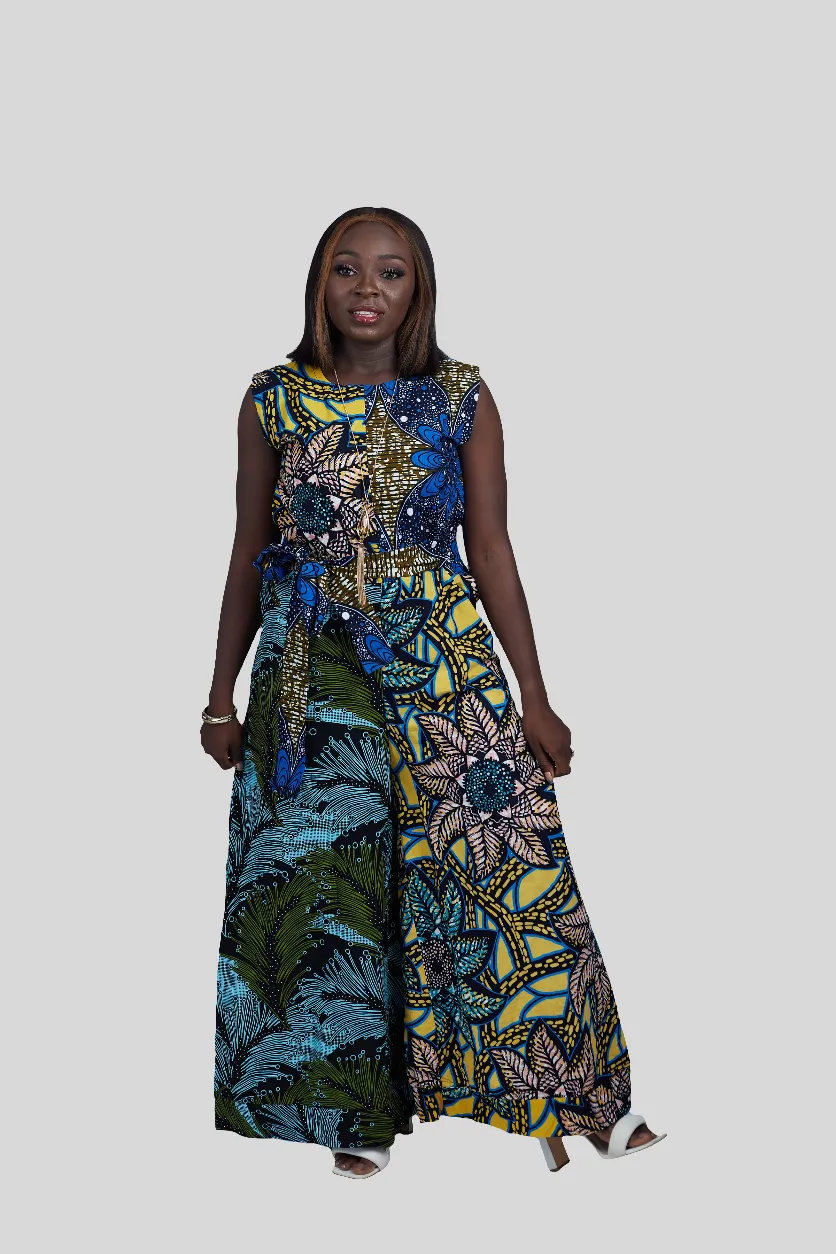 TT24 Ankara 2print Jumpsuit