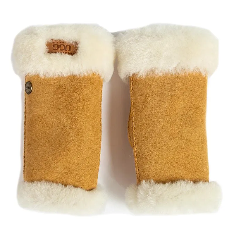 UGG Fluff Fingerless Gloves