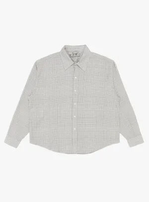 Vacation Shirt Grey Check Seersucker