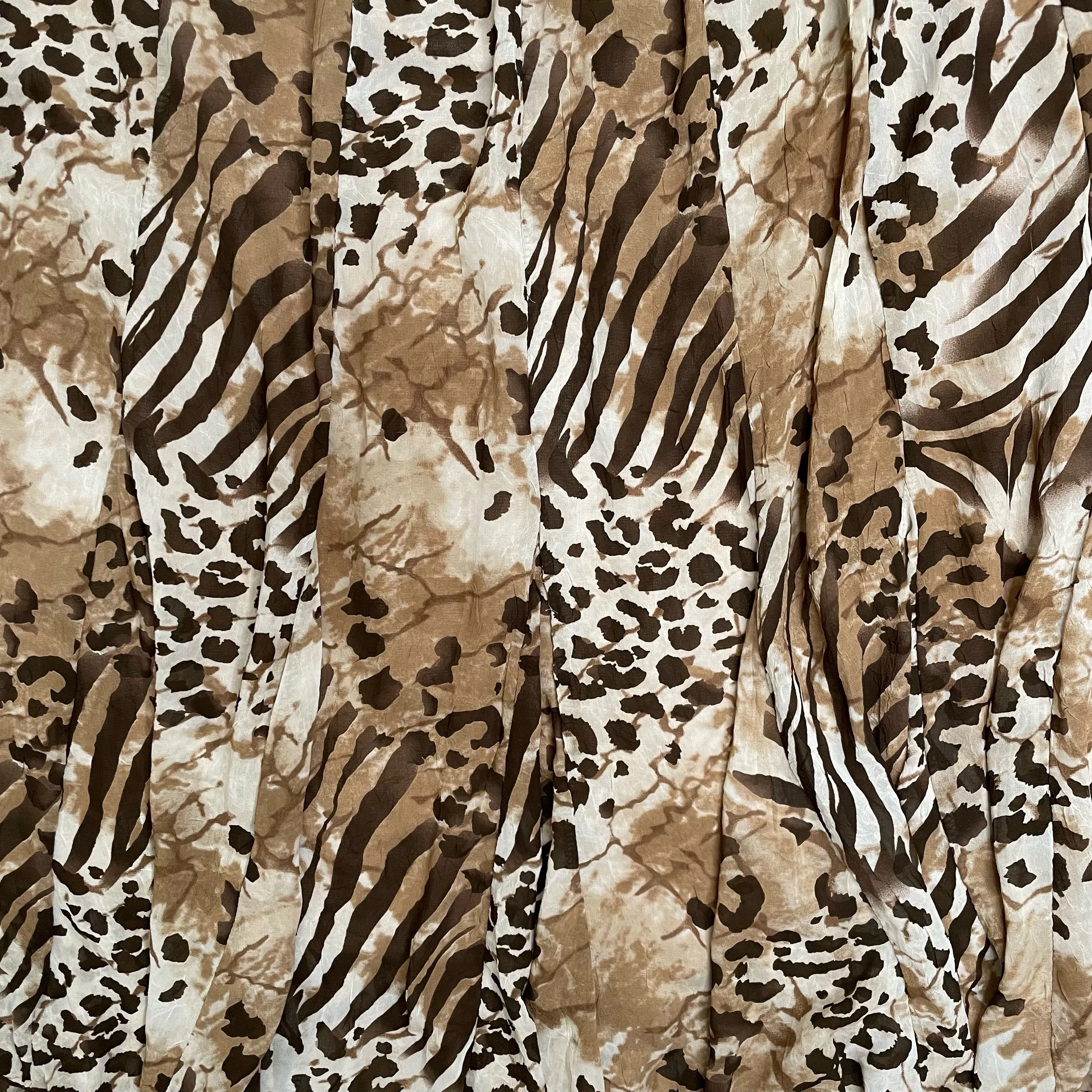 VINTAGE ANIMAL PRINT MIDI SKIRT SIZE MEDIUM