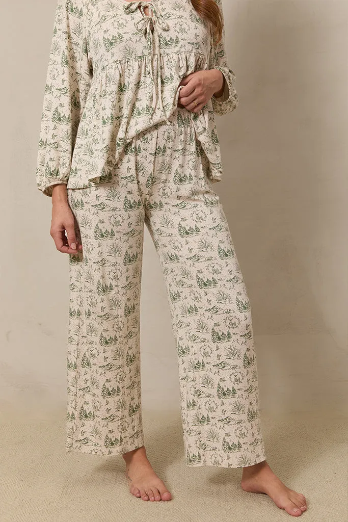 Winter Toile Women's Sleep Set