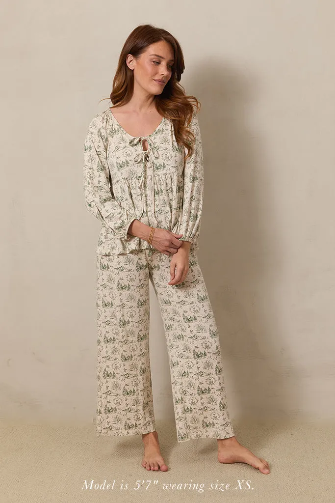 Winter Toile Women's Sleep Set