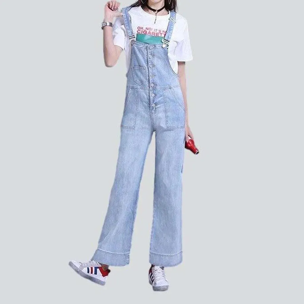 Women's painted jeans dungaree