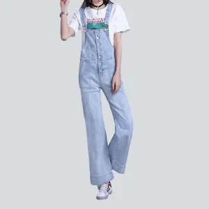 Women's painted jeans dungaree