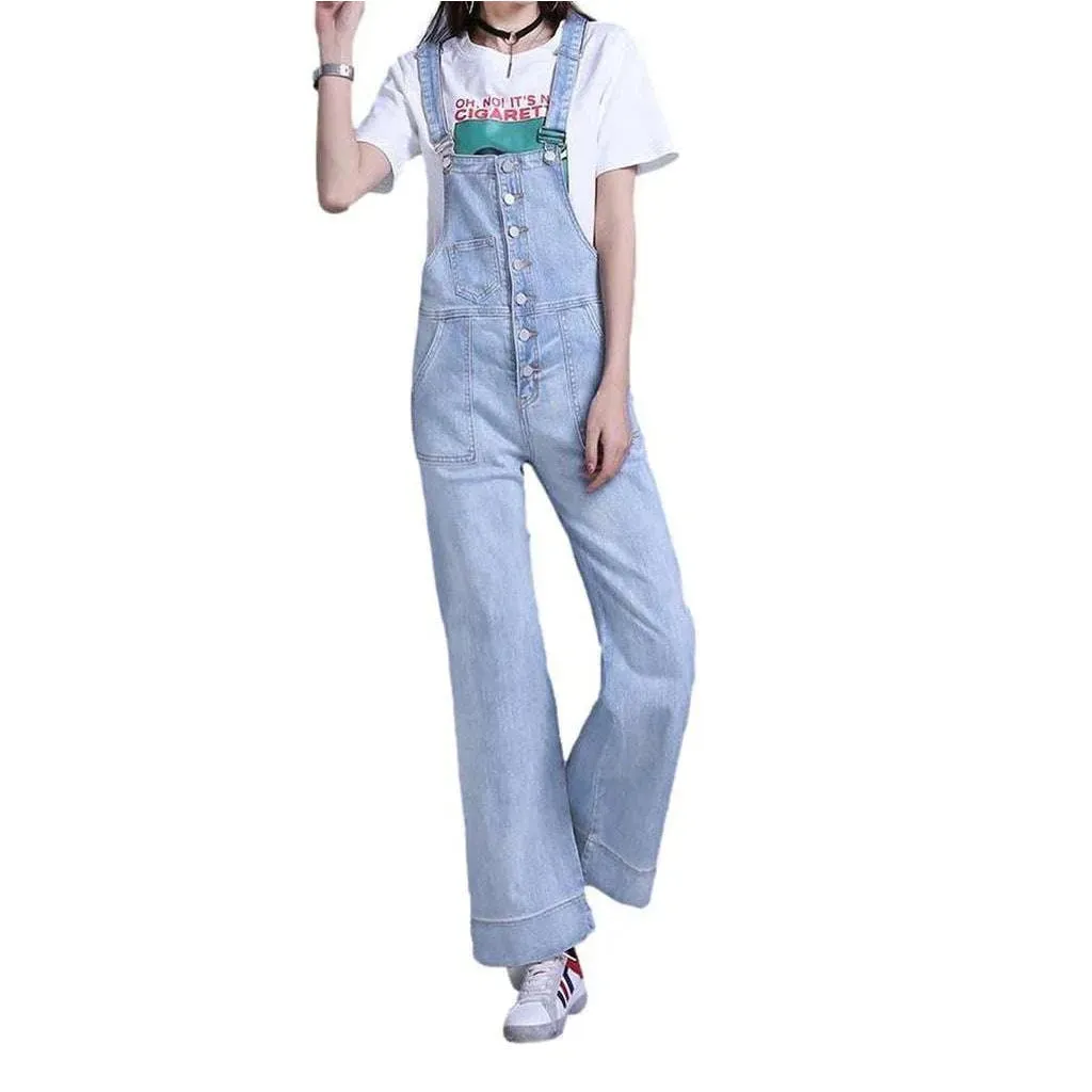 Women's painted jeans dungaree