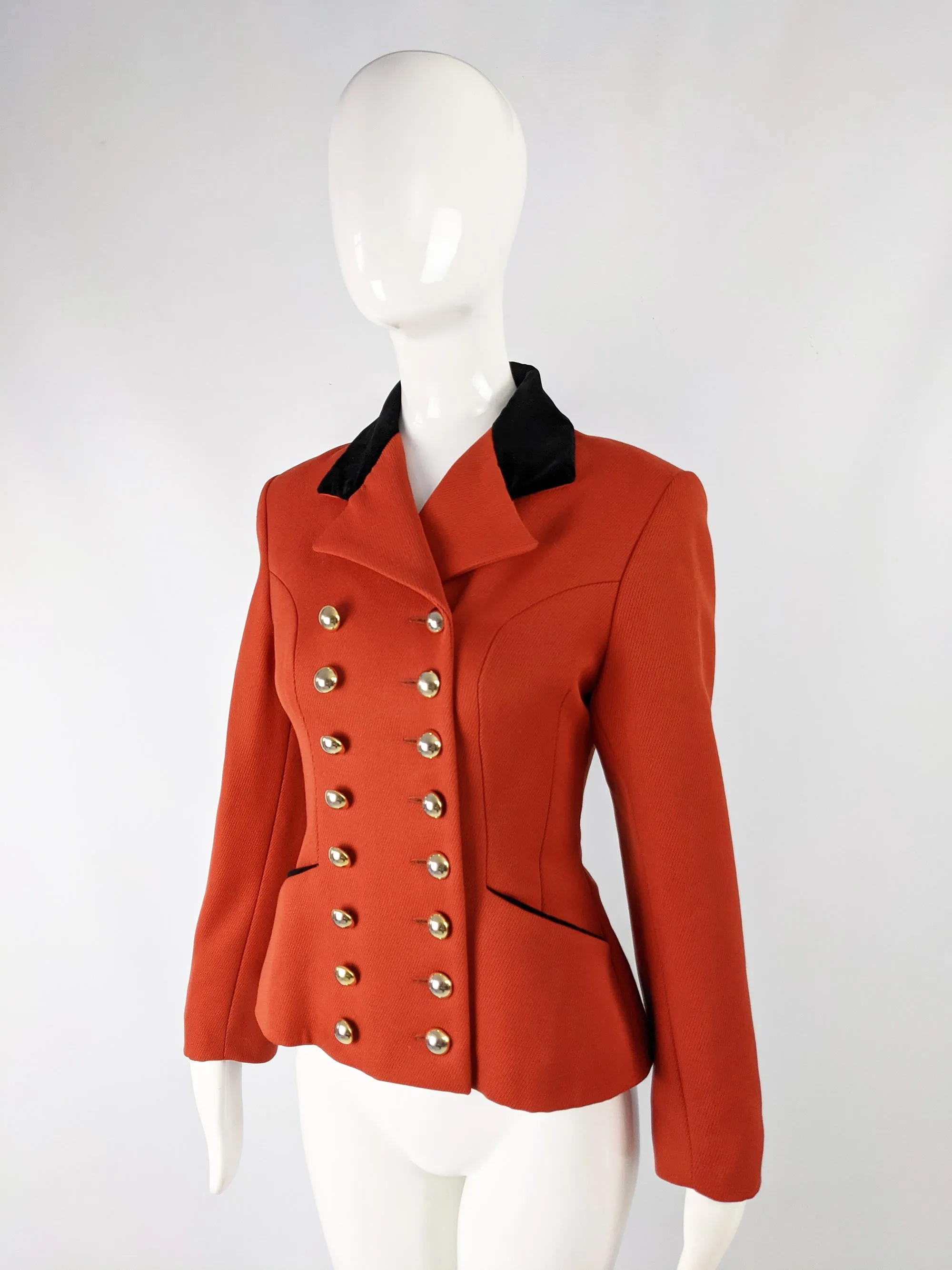 Womens Vintage Hunting Style Tailored Jacket, 1980s