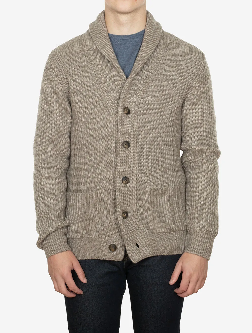 Wool Cardigan Beige