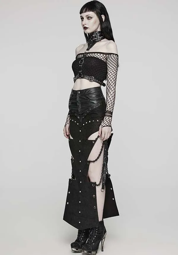 Xena Chained | HIGH SPLIT SKIRT*