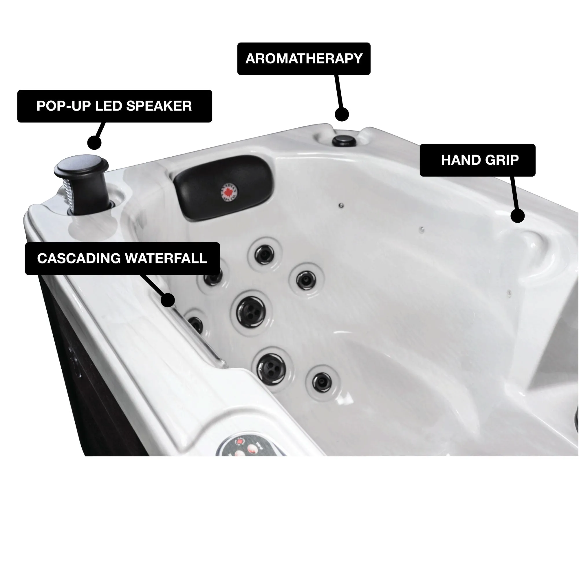 Yukon AI Plug & Play Hot Tub | 2-Person 16-Jet | 213 x 100 cm